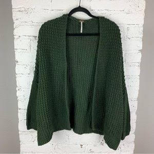 Free People Breeze Waffle Chunky Cardigan XS